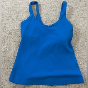 Lululemon waist length, align tank, size 2 color poolside